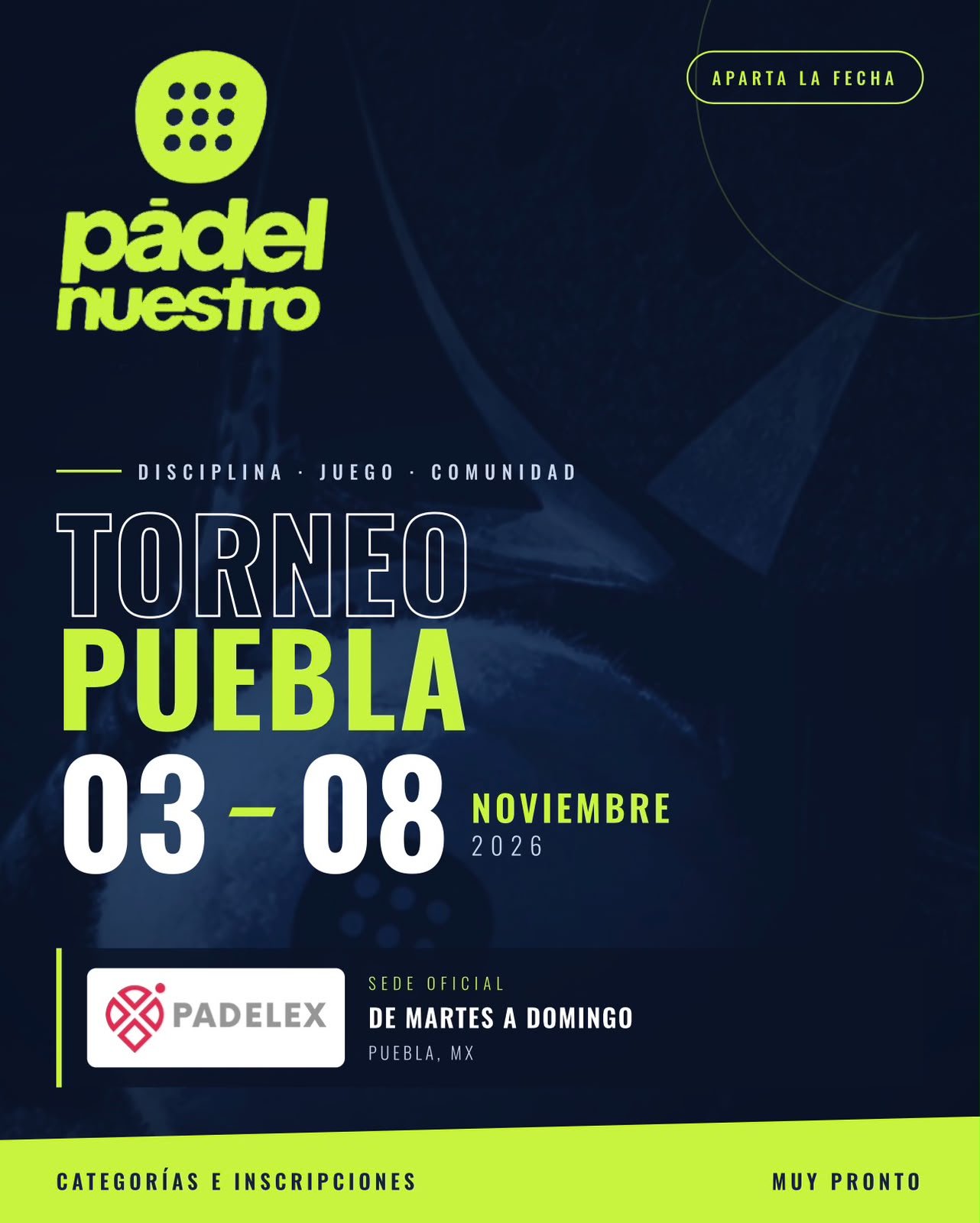 Torneo Padel Nuestro — Puebla